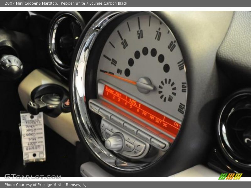 Pepper White / Lounge Carbon Black 2007 Mini Cooper S Hardtop