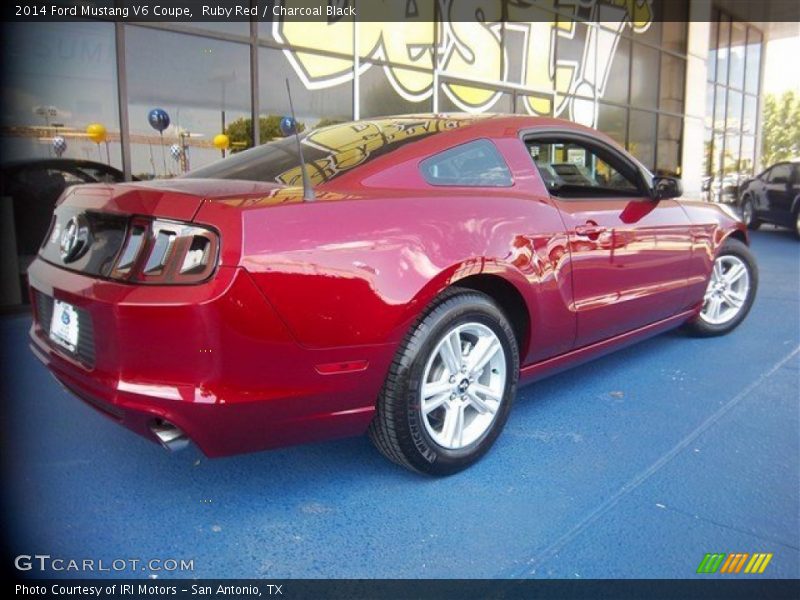 Ruby Red / Charcoal Black 2014 Ford Mustang V6 Coupe