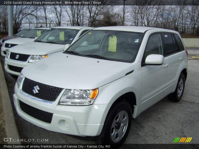 White Water Pearl / Beige 2009 Suzuki Grand Vitara Premium 4x4