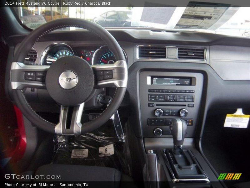 Ruby Red / Charcoal Black 2014 Ford Mustang V6 Coupe