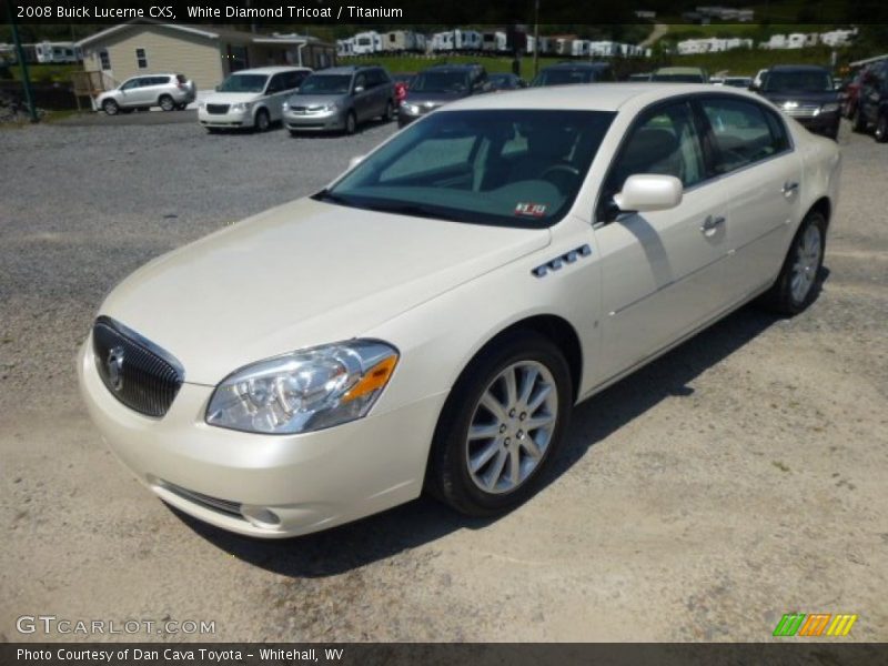 White Diamond Tricoat / Titanium 2008 Buick Lucerne CXS