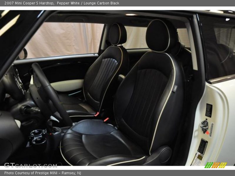 Pepper White / Lounge Carbon Black 2007 Mini Cooper S Hardtop