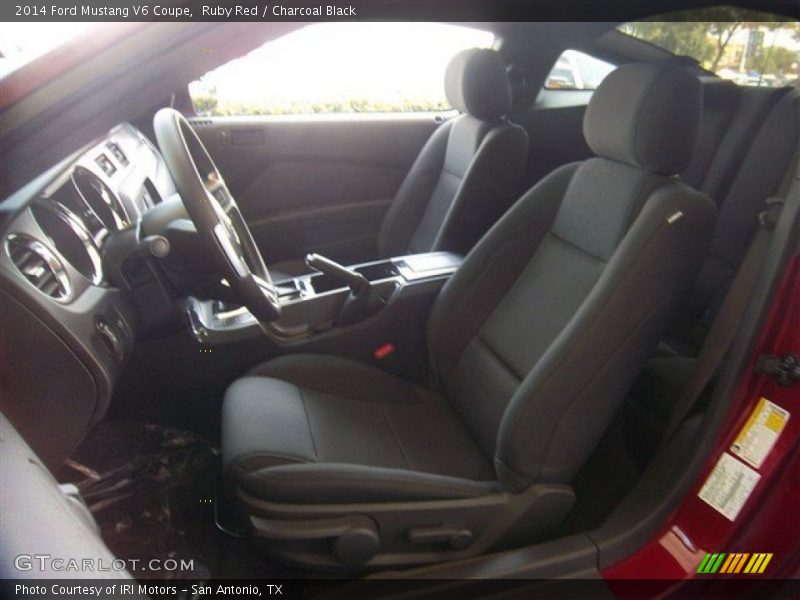 Ruby Red / Charcoal Black 2014 Ford Mustang V6 Coupe