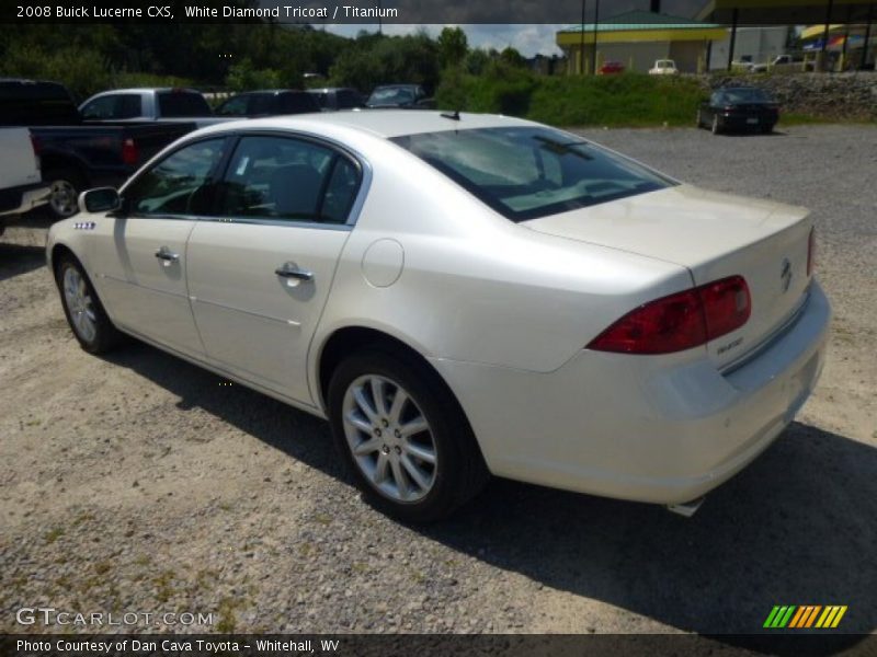 White Diamond Tricoat / Titanium 2008 Buick Lucerne CXS