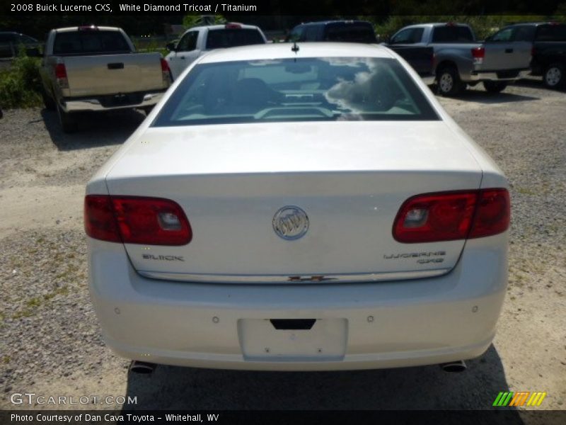 White Diamond Tricoat / Titanium 2008 Buick Lucerne CXS