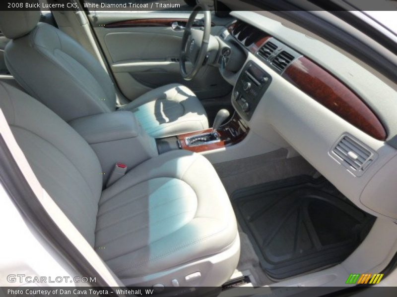 White Diamond Tricoat / Titanium 2008 Buick Lucerne CXS