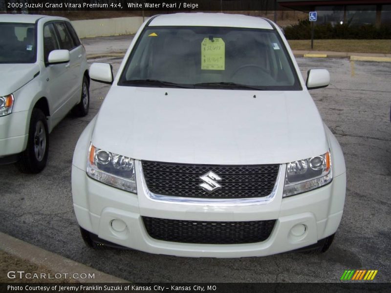 White Water Pearl / Beige 2009 Suzuki Grand Vitara Premium 4x4