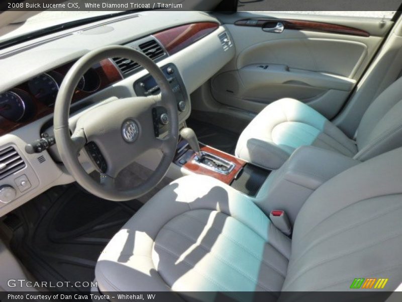 White Diamond Tricoat / Titanium 2008 Buick Lucerne CXS