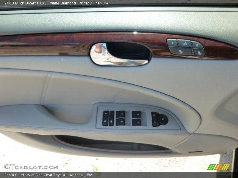 White Diamond Tricoat / Titanium 2008 Buick Lucerne CXS