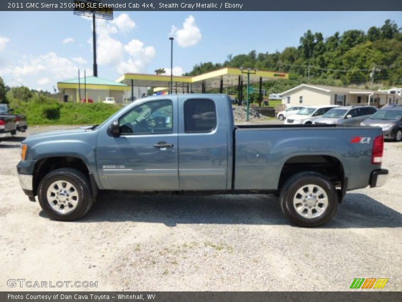 Stealth Gray Metallic / Ebony 2011 GMC Sierra 2500HD SLE Extended Cab 4x4