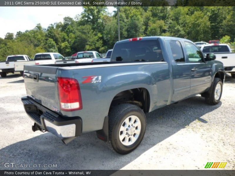Stealth Gray Metallic / Ebony 2011 GMC Sierra 2500HD SLE Extended Cab 4x4