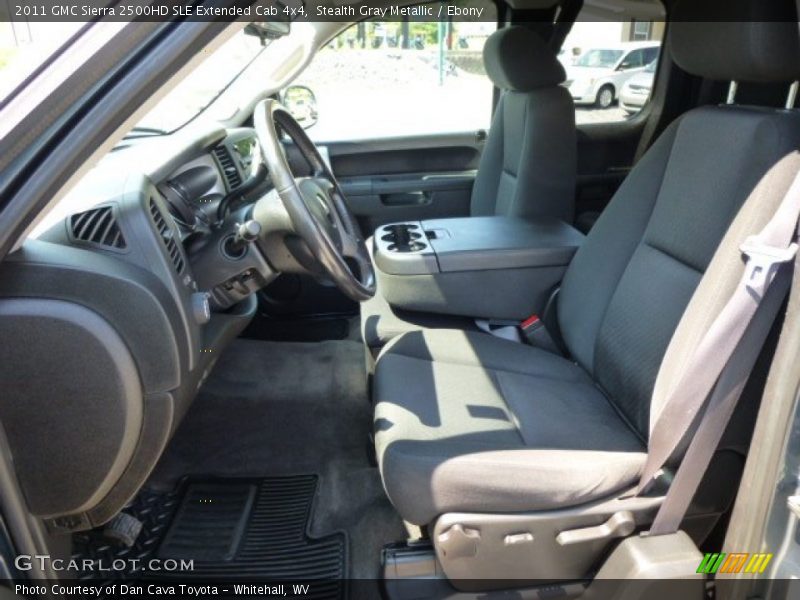 Stealth Gray Metallic / Ebony 2011 GMC Sierra 2500HD SLE Extended Cab 4x4