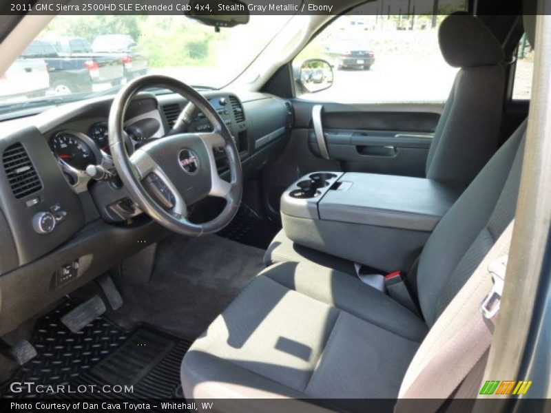 Stealth Gray Metallic / Ebony 2011 GMC Sierra 2500HD SLE Extended Cab 4x4