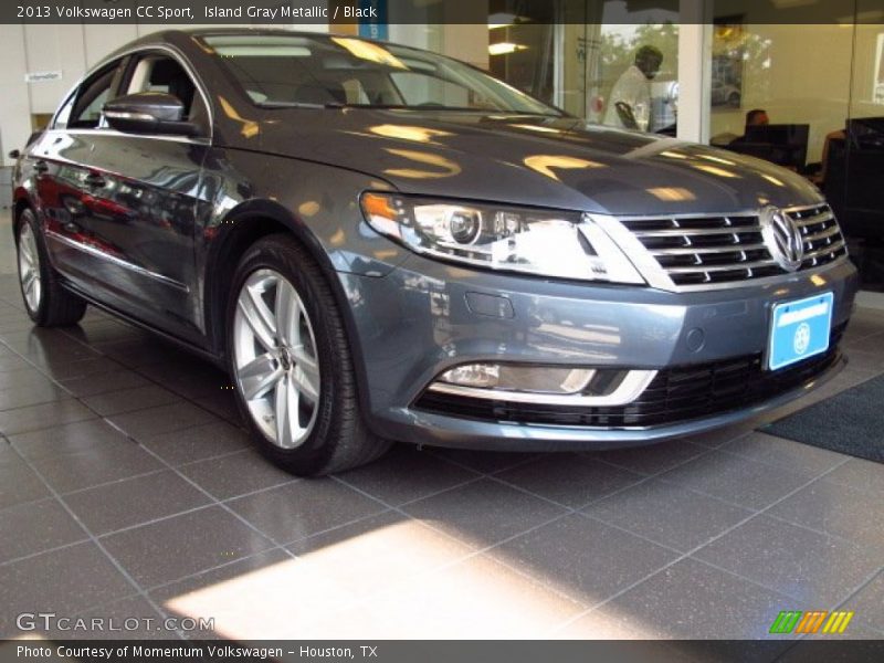 Island Gray Metallic / Black 2013 Volkswagen CC Sport