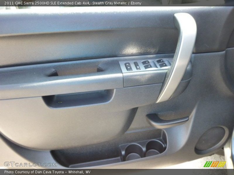 Stealth Gray Metallic / Ebony 2011 GMC Sierra 2500HD SLE Extended Cab 4x4