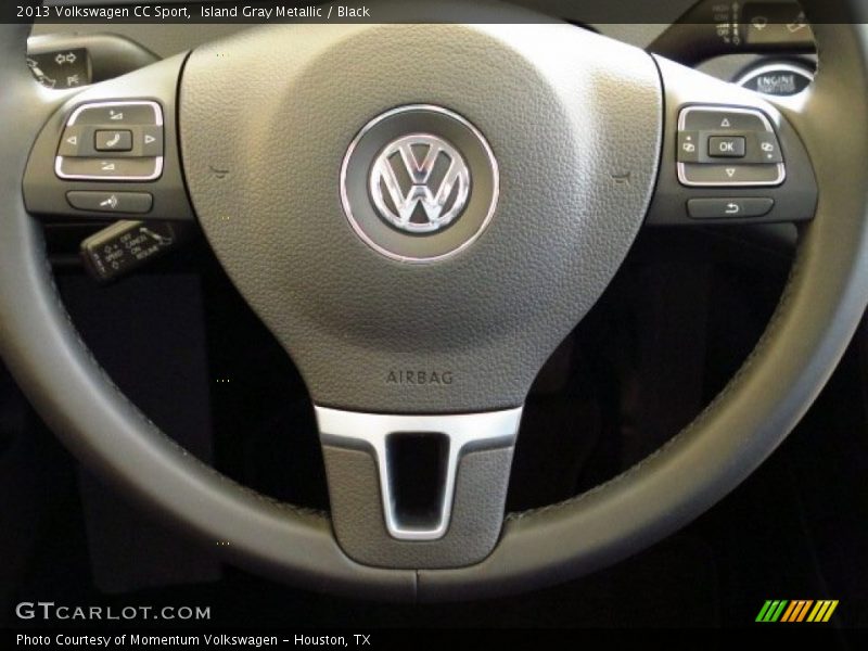 Island Gray Metallic / Black 2013 Volkswagen CC Sport