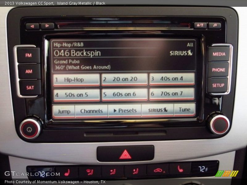 Island Gray Metallic / Black 2013 Volkswagen CC Sport