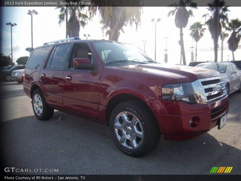 Ruby Red / Stone 2013 Ford Expedition Limited