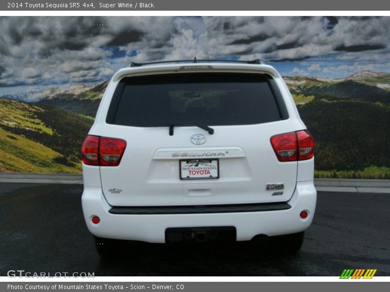 Super White / Black 2014 Toyota Sequoia SR5 4x4