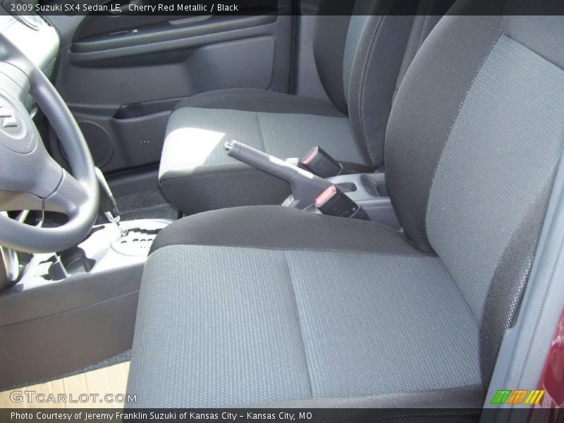 Cherry Red Metallic / Black 2009 Suzuki SX4 Sedan LE
