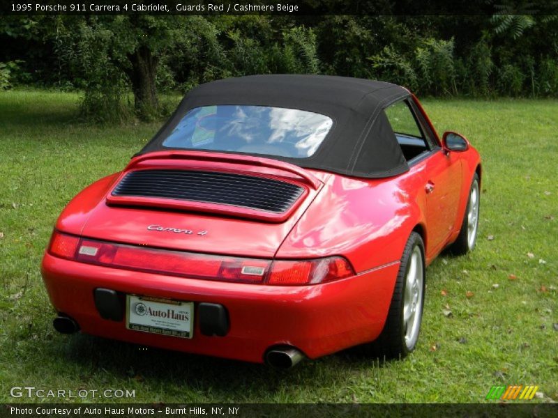 Guards Red / Cashmere Beige 1995 Porsche 911 Carrera 4 Cabriolet