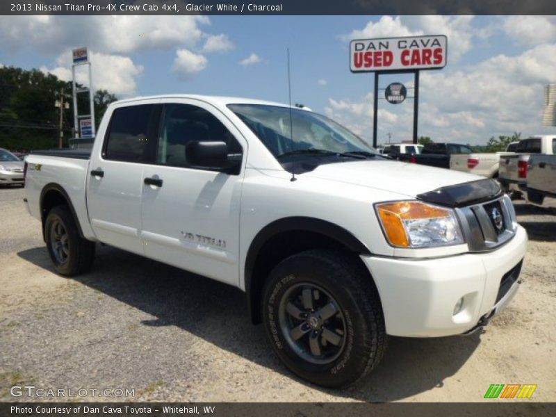 Glacier White / Charcoal 2013 Nissan Titan Pro-4X Crew Cab 4x4