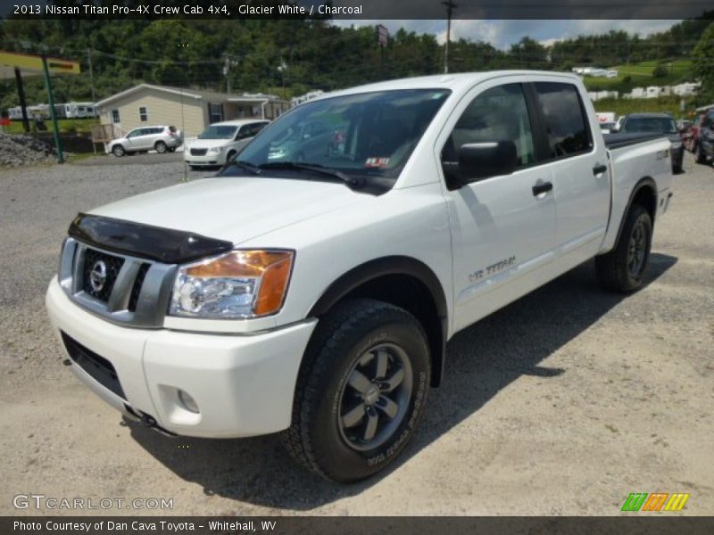 Glacier White / Charcoal 2013 Nissan Titan Pro-4X Crew Cab 4x4