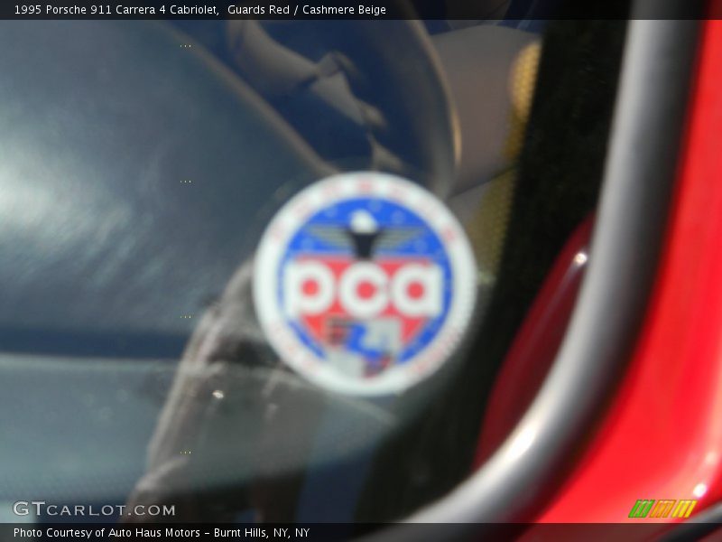 Guards Red / Cashmere Beige 1995 Porsche 911 Carrera 4 Cabriolet
