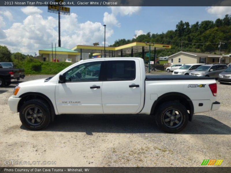 Glacier White / Charcoal 2013 Nissan Titan Pro-4X Crew Cab 4x4
