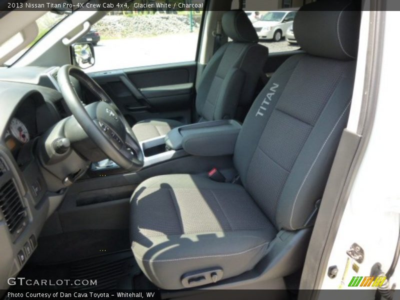 Glacier White / Charcoal 2013 Nissan Titan Pro-4X Crew Cab 4x4
