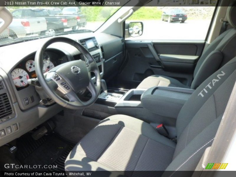 Glacier White / Charcoal 2013 Nissan Titan Pro-4X Crew Cab 4x4