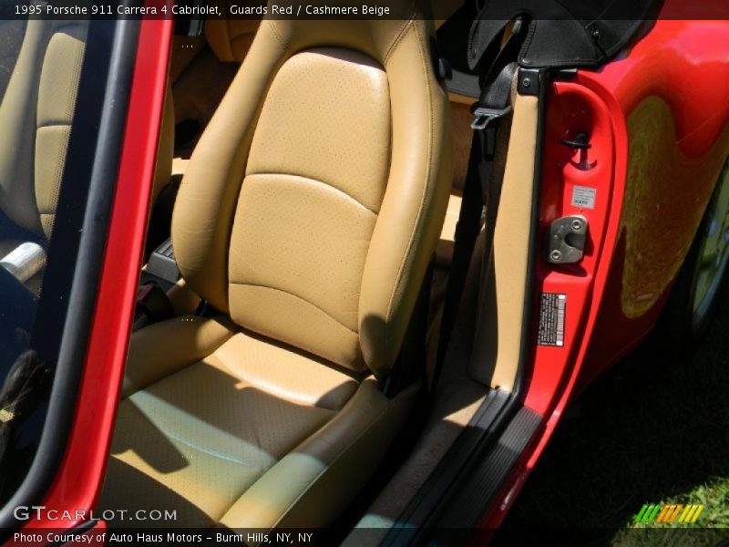 Guards Red / Cashmere Beige 1995 Porsche 911 Carrera 4 Cabriolet