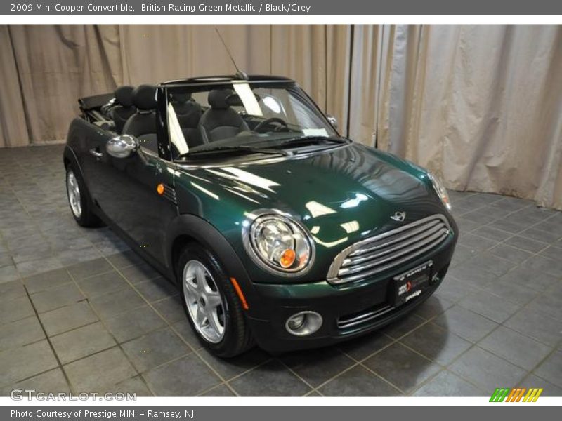 British Racing Green Metallic / Black/Grey 2009 Mini Cooper Convertible