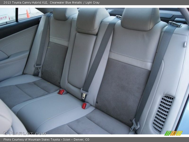 Clearwater Blue Metallic / Light Gray 2013 Toyota Camry Hybrid XLE