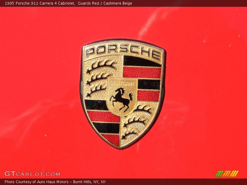 Guards Red / Cashmere Beige 1995 Porsche 911 Carrera 4 Cabriolet