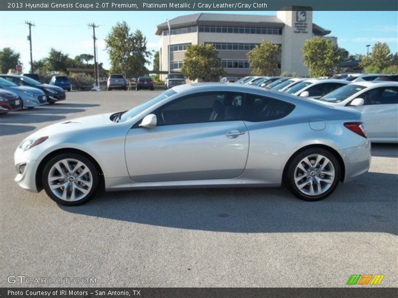 Platinum Metallic / Gray Leather/Gray Cloth 2013 Hyundai Genesis Coupe 2.0T Premium