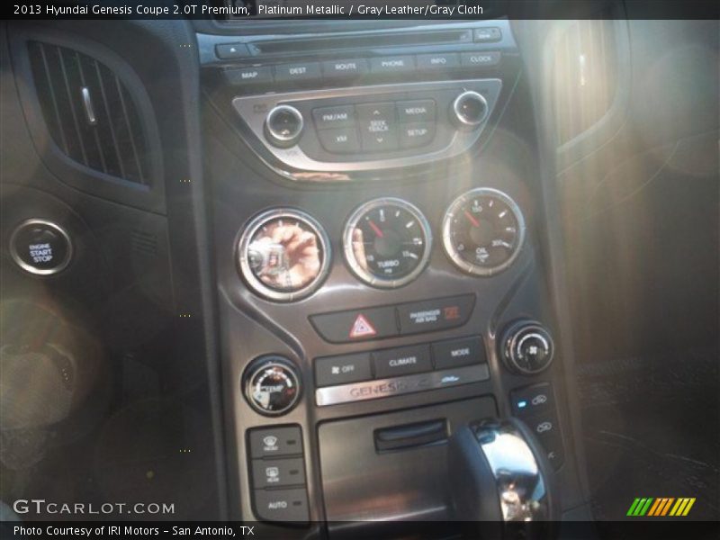 Platinum Metallic / Gray Leather/Gray Cloth 2013 Hyundai Genesis Coupe 2.0T Premium