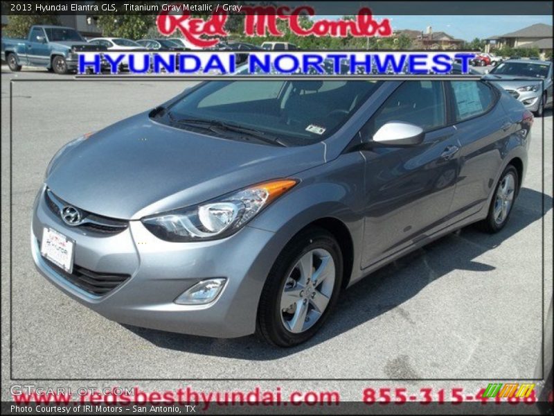 Titanium Gray Metallic / Gray 2013 Hyundai Elantra GLS