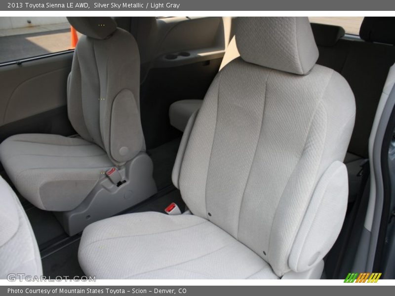 Silver Sky Metallic / Light Gray 2013 Toyota Sienna LE AWD