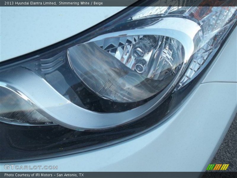 Shimmering White / Beige 2013 Hyundai Elantra Limited