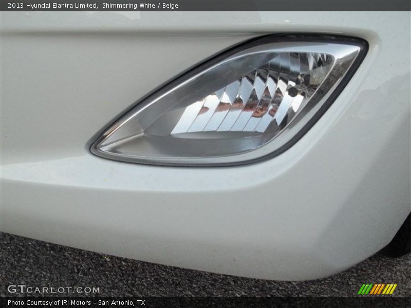 Shimmering White / Beige 2013 Hyundai Elantra Limited