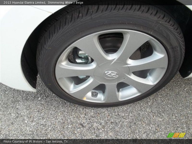 Shimmering White / Beige 2013 Hyundai Elantra Limited