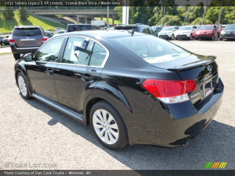 Crystal Black Silica / Warm Ivory 2012 Subaru Legacy 3.6R Limited