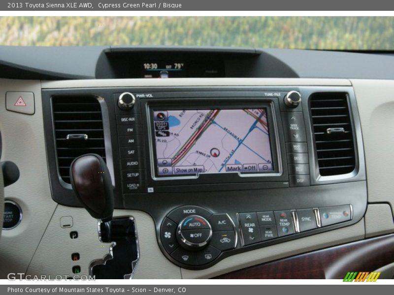 Cypress Green Pearl / Bisque 2013 Toyota Sienna XLE AWD