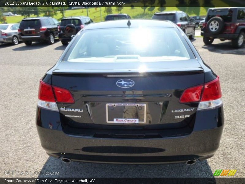 Crystal Black Silica / Warm Ivory 2012 Subaru Legacy 3.6R Limited