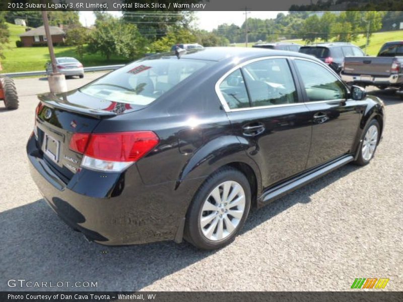 Crystal Black Silica / Warm Ivory 2012 Subaru Legacy 3.6R Limited