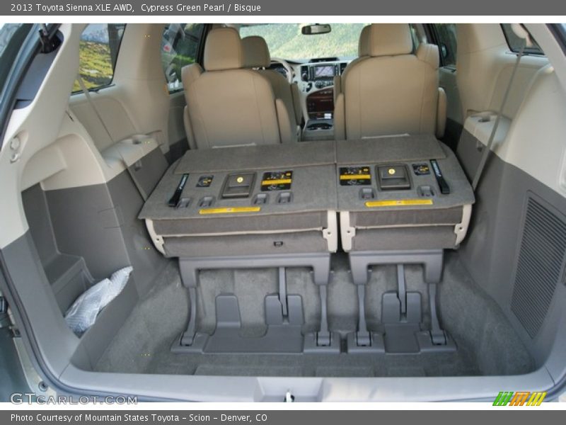 Cypress Green Pearl / Bisque 2013 Toyota Sienna XLE AWD