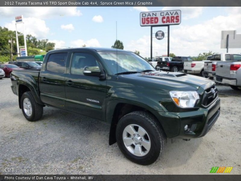 Spruce Green Mica / Graphite 2012 Toyota Tacoma V6 TRD Sport Double Cab 4x4