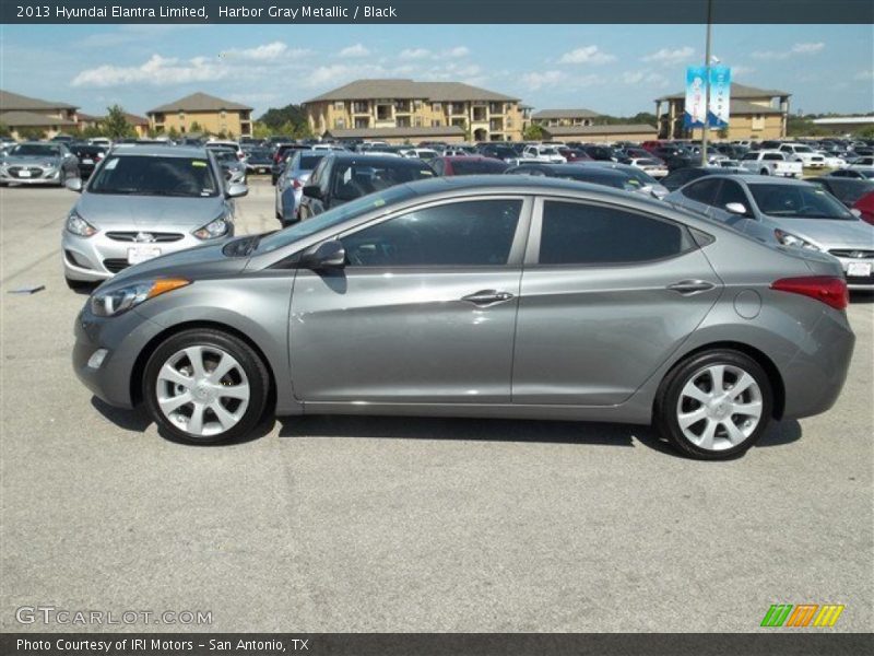 Harbor Gray Metallic / Black 2013 Hyundai Elantra Limited