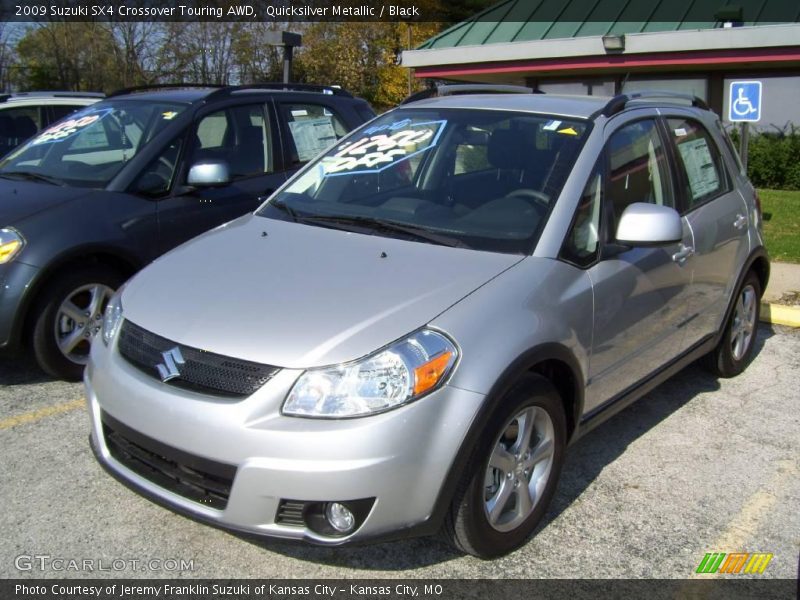 Quicksilver Metallic / Black 2009 Suzuki SX4 Crossover Touring AWD